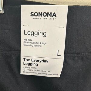 Sonoma Black Leggings - Mid Rise